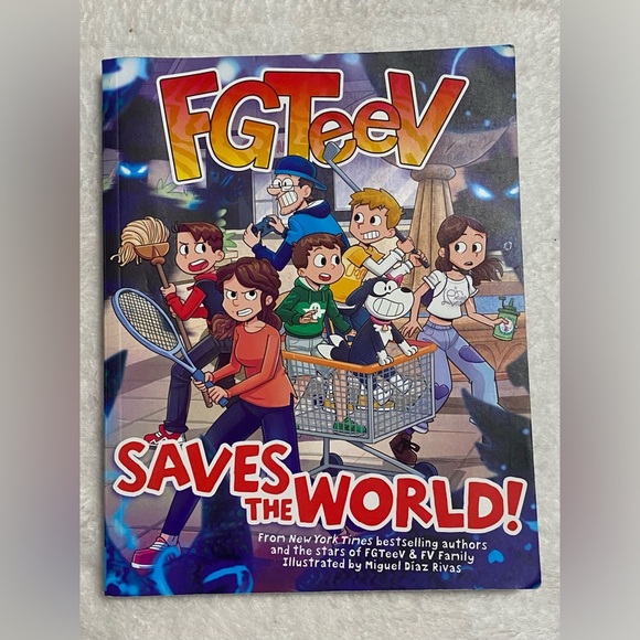 Other - FGTeev Saves the World Illustrated by Miguel Diaz Rivas Comic Book Graphic Novel